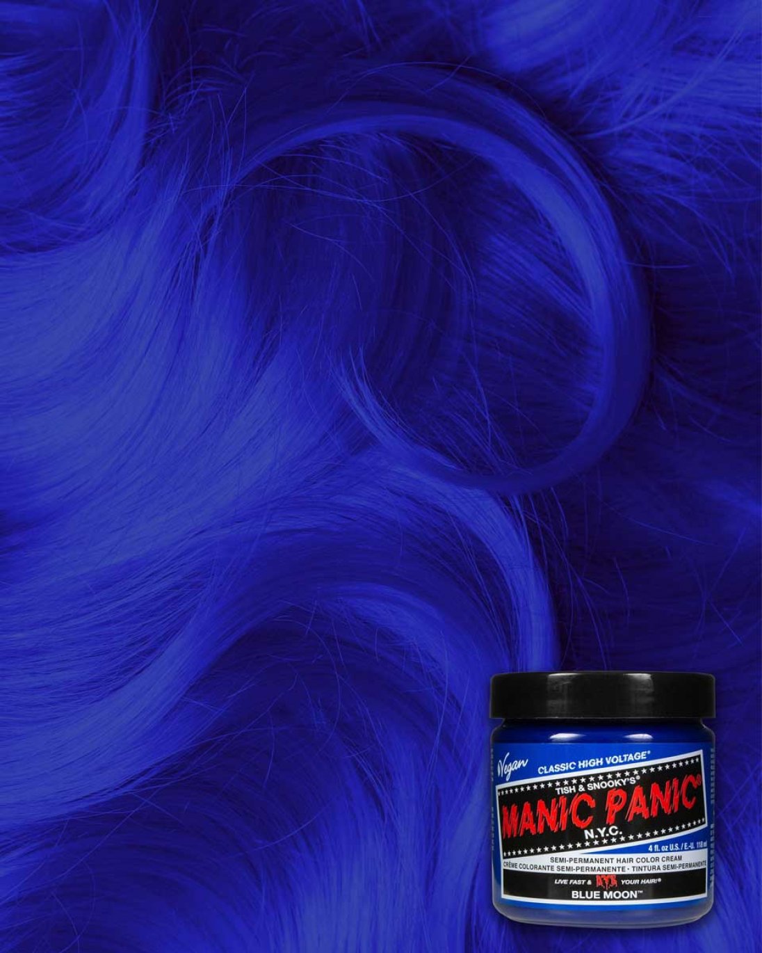 Manic Panic Blå Hårfärg Blue Moon Blue Fox