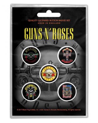 Guns N Roses PINS 5-PACK 