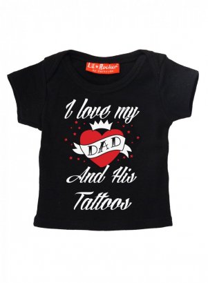 Barn T-shirt - I Love My Dad And His Tattoos - Darkside