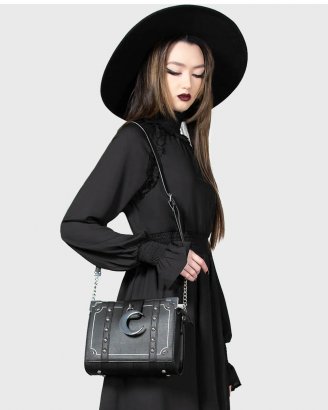 Killstar Svart Handväska Månar Myth Handbag
