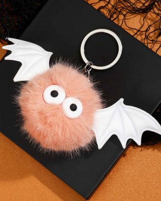 nyckel-ring-spooky-plush-fuschia