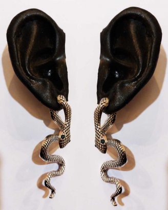 örhängen-ormar-silver