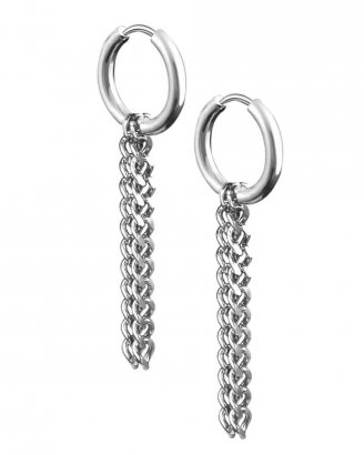 örhängen-silver-med-kedjor