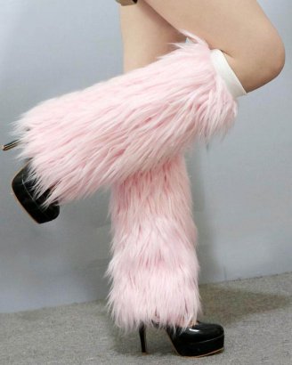 pink-furry-legwarmers