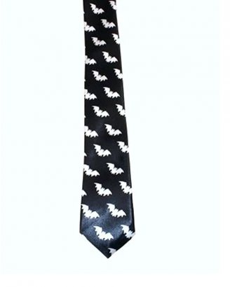 slips-svart-fladdermöss-bat-tie