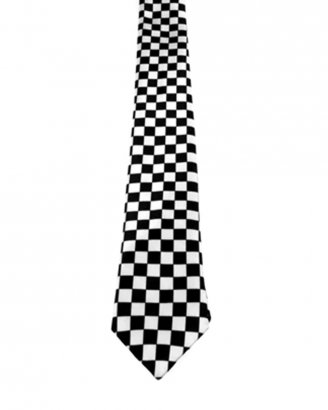 slips-svart-vit-rutig-checkered-tie