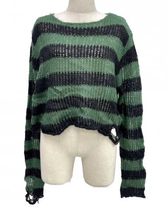 sweater-crop-top-green-black