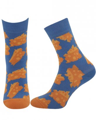 cheese-design-ankle-socks-one-size