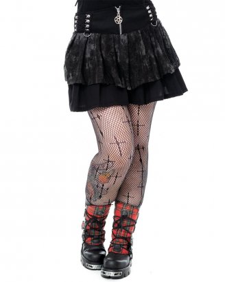 black-skirt-pentagram-straps-viscose-nicandra