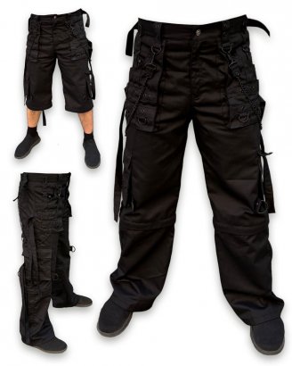 black-baggy-pants-shorts-chains-straps