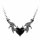 Halsband Hjärta Vingar Blacksoul Alchemy Gothic