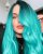 wig-synthetic-hair-turquoise