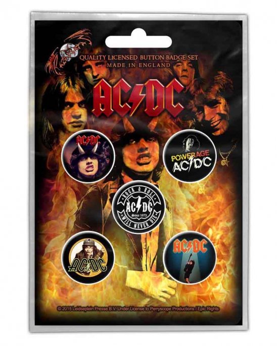 AC/DC - HIGHWAY TO HELL PINS 5-PACK 