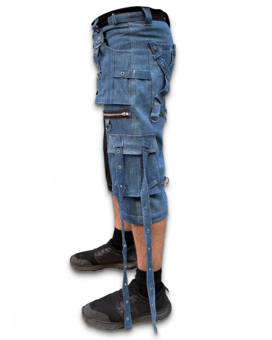 baggy-byxor-svart-blå-denim-straps
