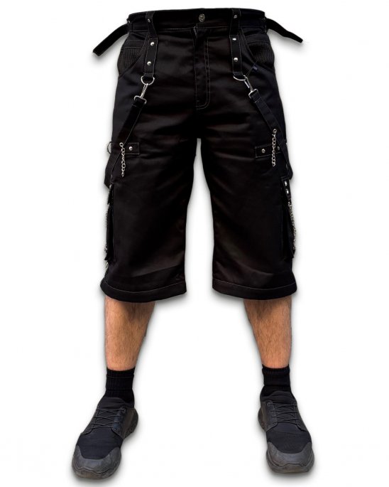 baggy-byxor-shorts-svarta-grå-dödskalle