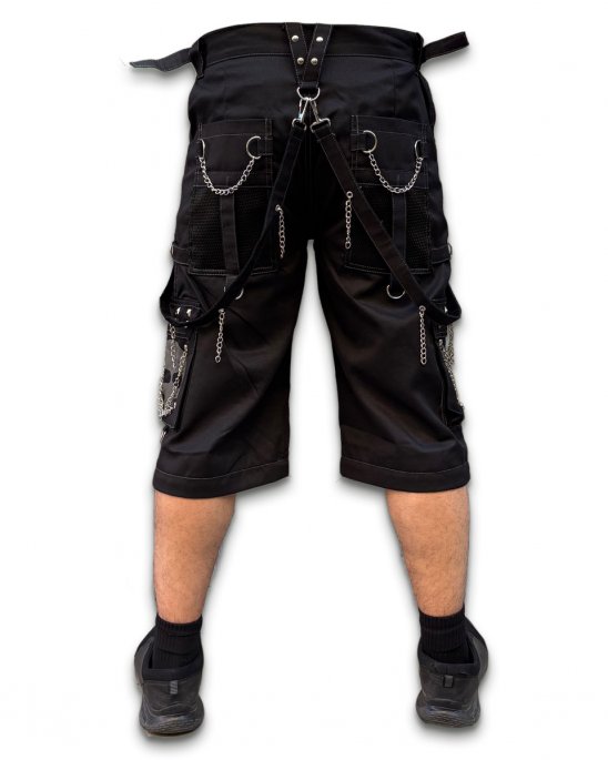 baggy-byxor-shorts-svarta-grå-dödskalle