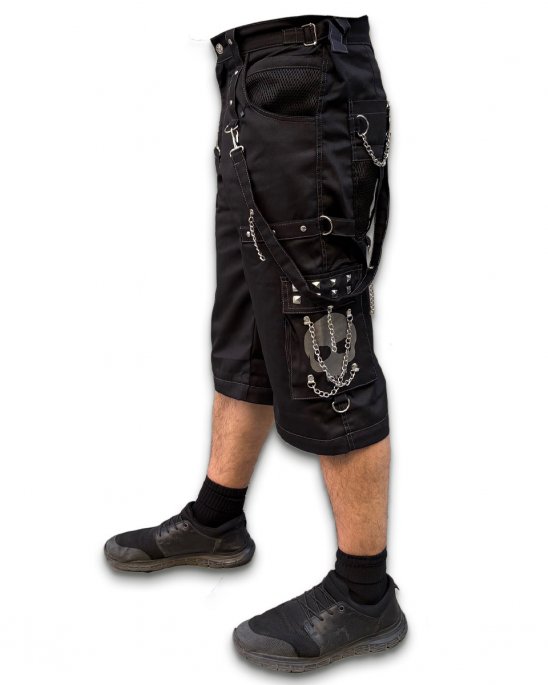 baggy-byxor-shorts-svarta-grå-dödskalle