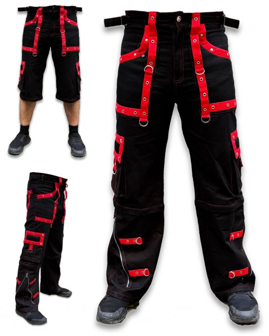 baggy-pants-shorts-black-red