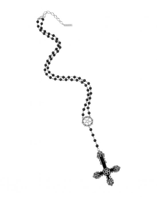 killstar-halsband-kors-pentagram