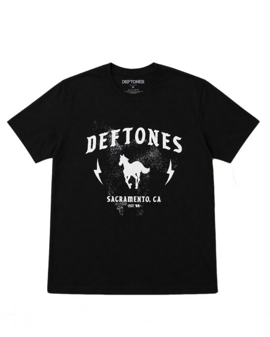 deftones-tshirt-svart-white-pony