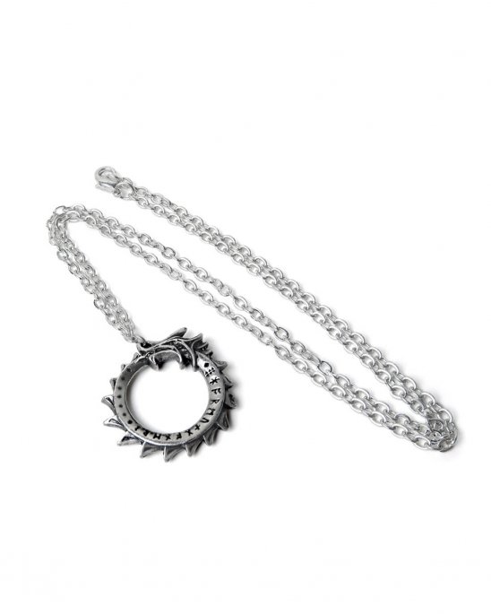 halsband-liten-drake-runor-alchemy-gothic
