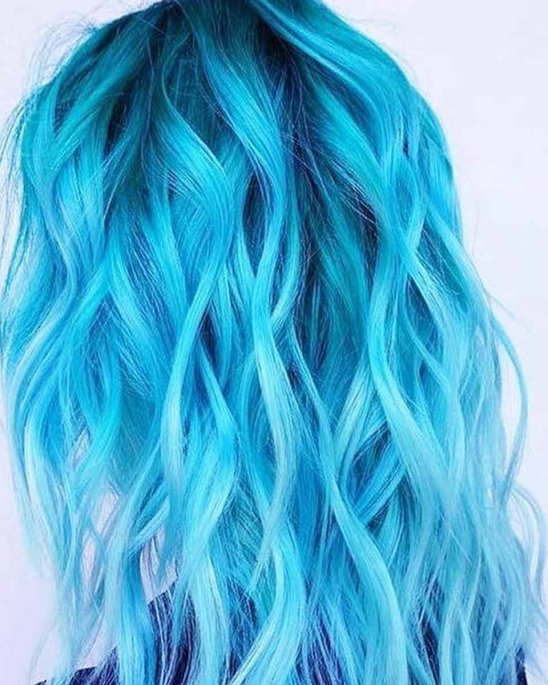 hår-slinga-extension-clip-in-ljusblå