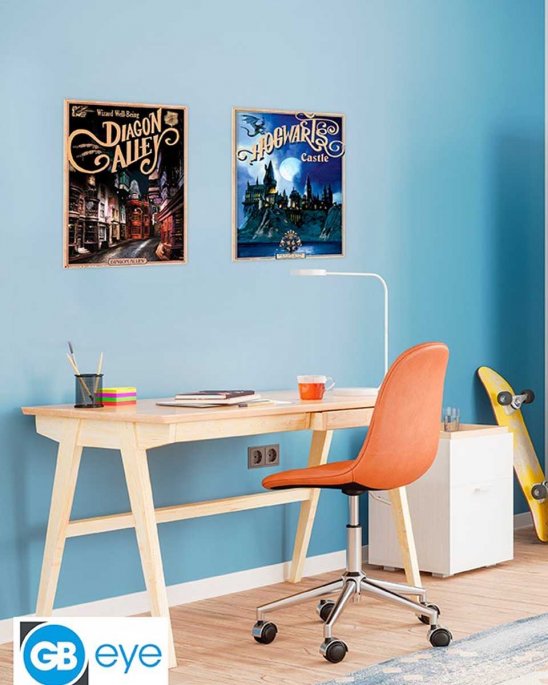 Posters-Harry-Potter-Retro-Hogwarts-Diagon