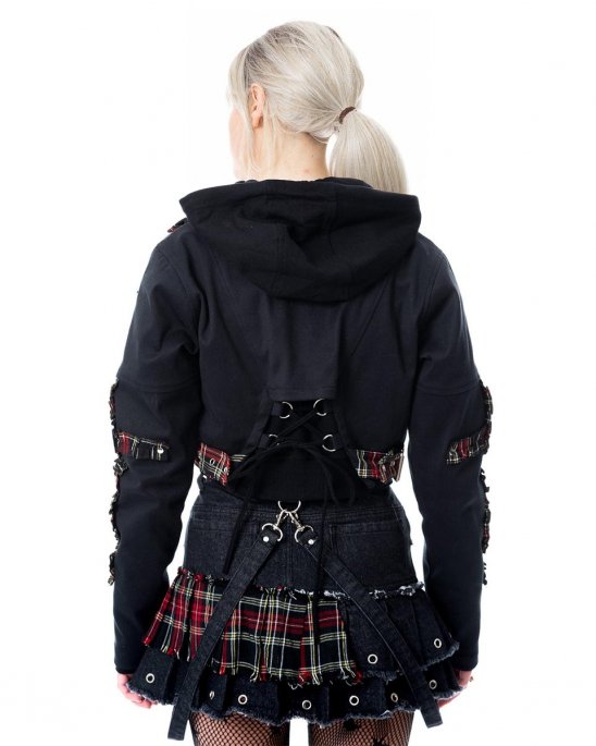 heartless-kjol-denim-tartan-straps-tiama