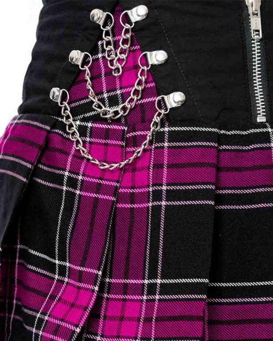 heartless-kjol-rosa-tartan-nixie-skirt