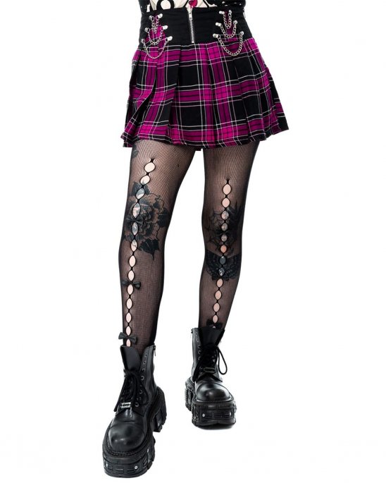 heartless-kjol-rosa-tartan-nixie-skirt