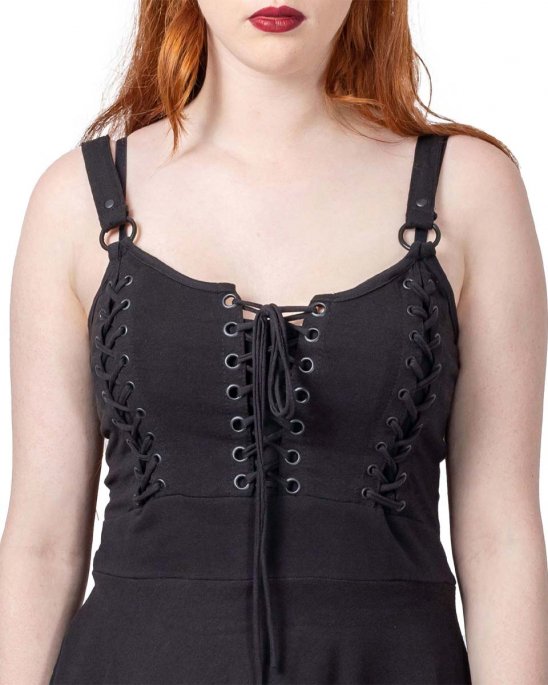 svart-klänning-med-snörning-heartless