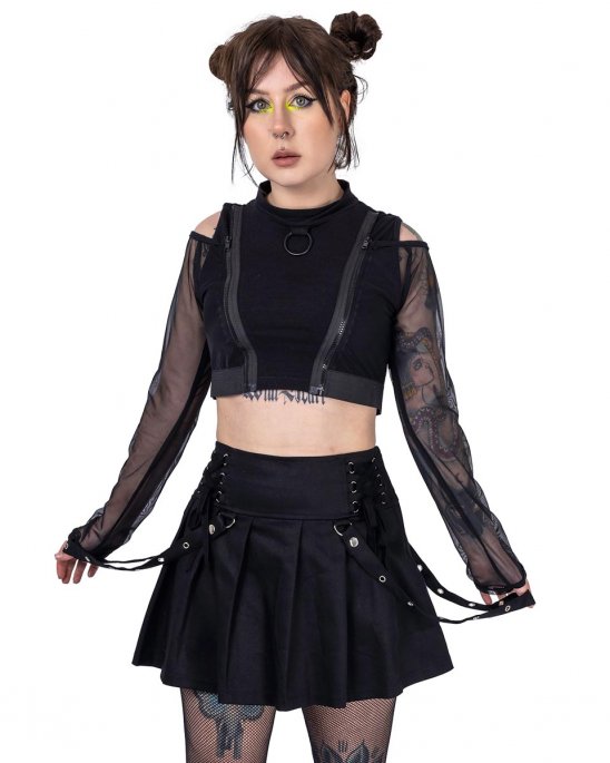 heartless-svart-kjol-straps-snörning