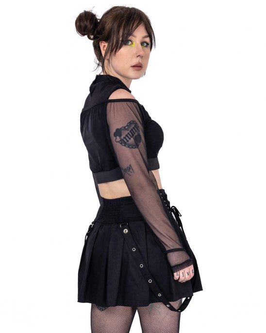 heartless-svart-kjol-straps-snörning