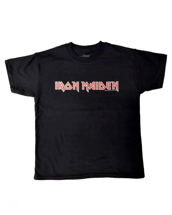 iron-maiden-barn-tshirt-svart-logo