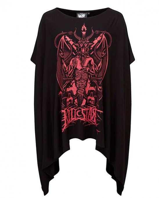 Killstar tunika med rött tryck