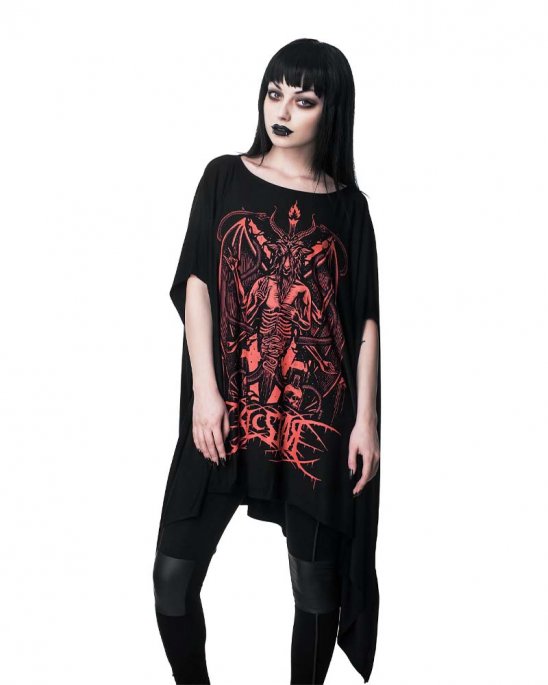 Killstar tunika med rött tryck