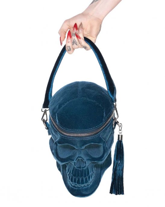 killstar-handväska-dödskalle-blå