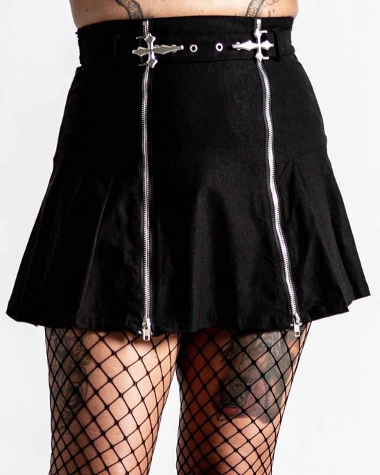 killstar-kjol-svart-dragkedja