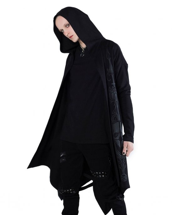 killstar-lång-hoodie-svart-luva-death-ray
