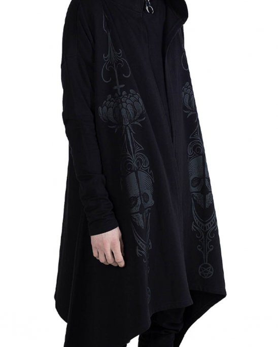 killstar-lång-hoodie-svart-luva-death-ray