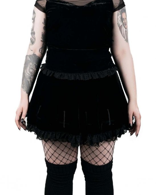 Killstar mini kjol svart