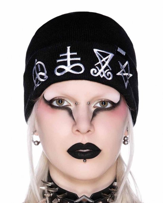 Killstar mössa svart ockulta symboler