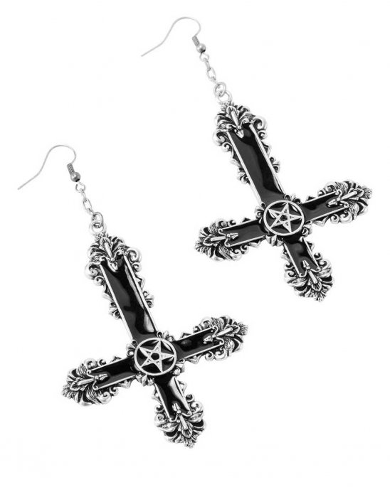 killstar-örhängen-kors-pentagram