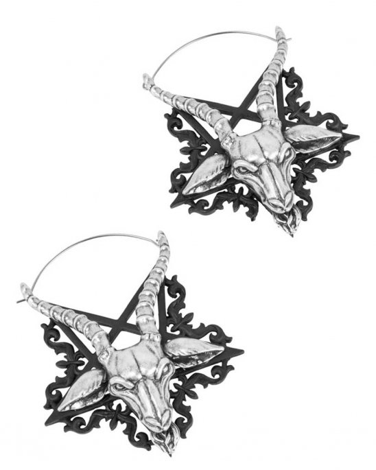 Killstar-örhängen-baphomet-pentagram