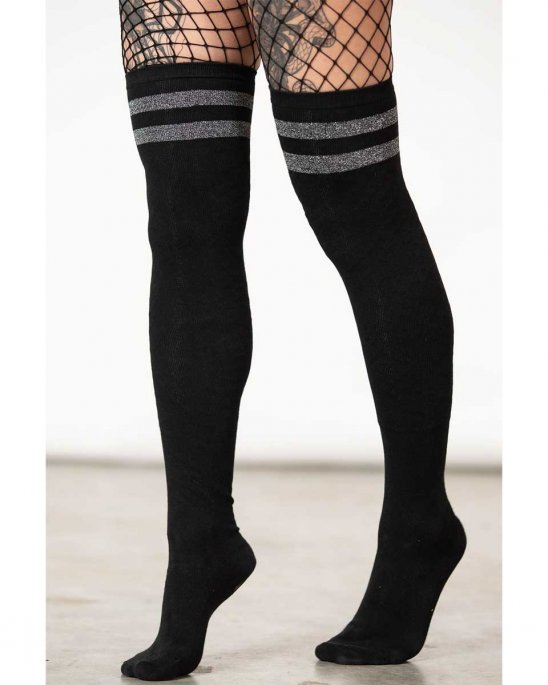 killstar-knästrumpor-svart-randiga