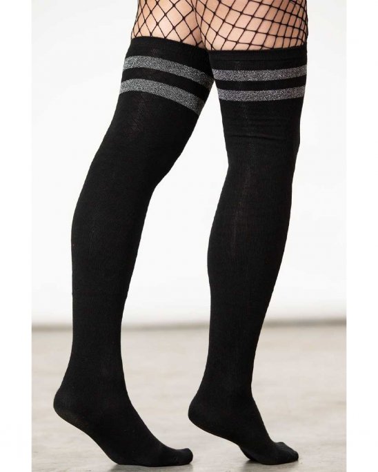 killstar-knästrumpor-svart-randiga