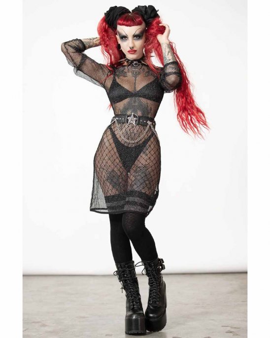 killstar-knästrumpor-svart-randiga