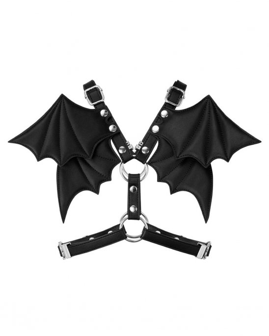 Killstar Harness Veganläder Fladdermus Vingar