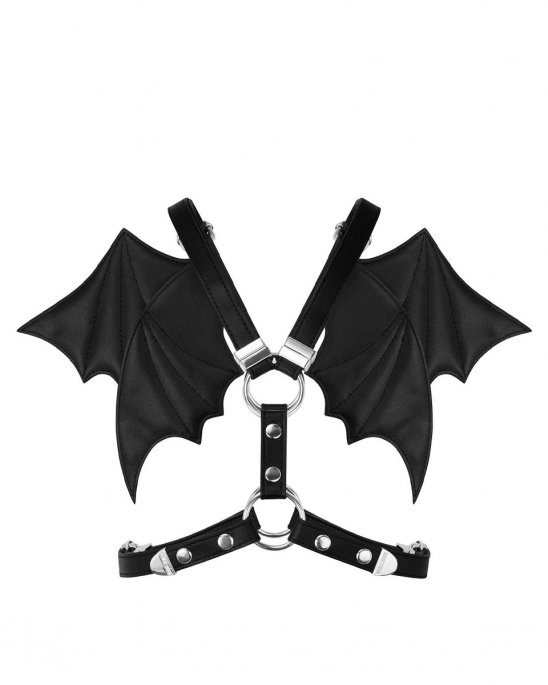 Killstar Harness Veganläder Fladdermus Vingar