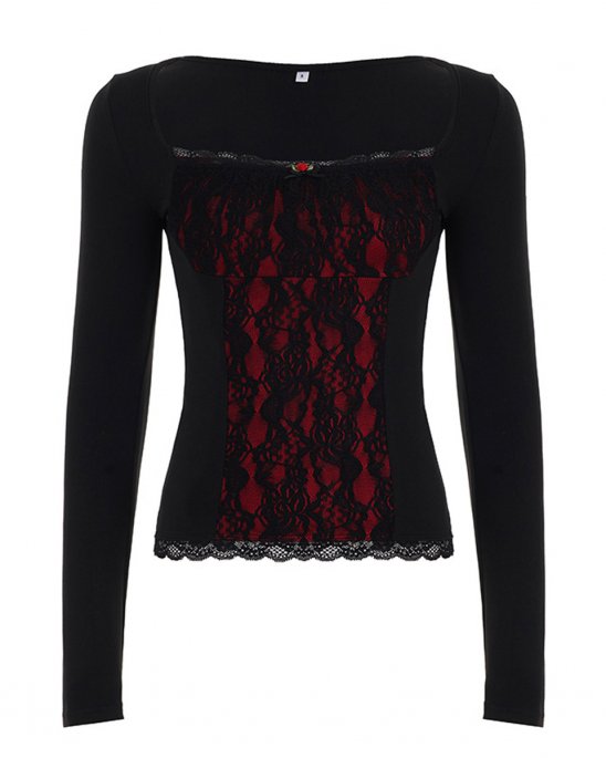 långärmad-topp-svart-röd-vamp-spell